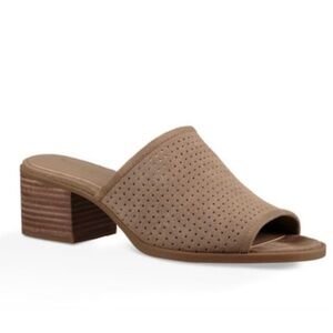 Koolaburra Raychel Sandals Slides Taupe Suede 9